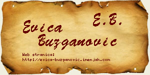 Evica Buzganović vizit kartica
